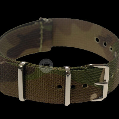 18mm Woodland Camouflage NATO Militair Horloge Strap – Authentiek Militair Design
