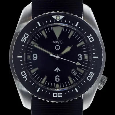 MWC 500m (1650ft) waterbestendig roestvrij stalen automatisch duikershorloge met saffierglas, keramische ring en heliumventiel