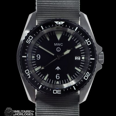 militaire duikhorloge Horloge roestvrij staal (Automatisch) 12 Hour – Wit