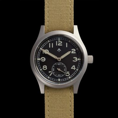 Military Watch Company General Service "Dirty Dozen" 1940/1950 Horloge met Hoogwaardig 24 Juwelen Zwitsers Uurwerk en Saffierglas