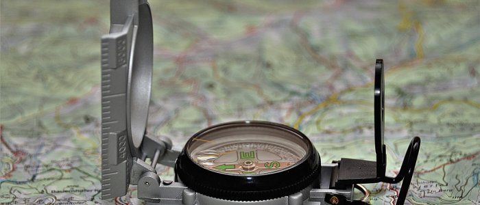 militair horloge met kompas