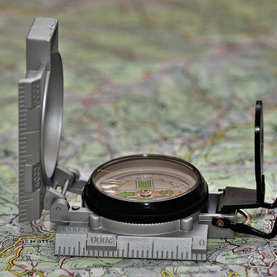 militair horloge met kompas